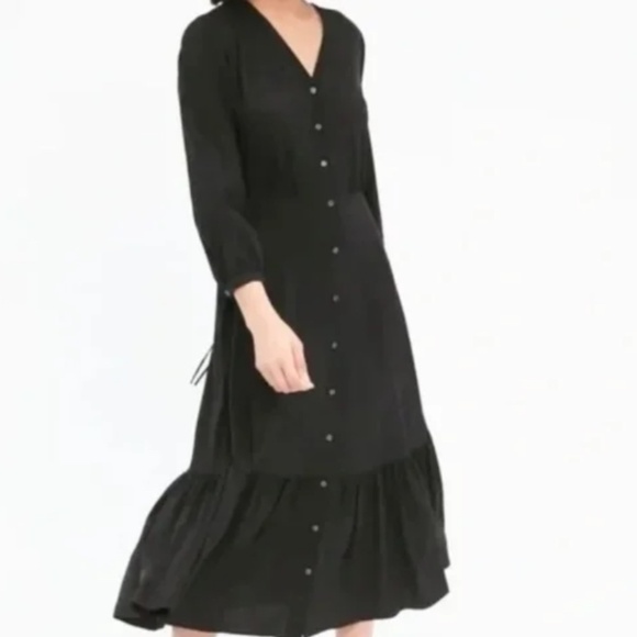 Uniqlo Dresses & Skirts - Uniqlo Black Button Down Dress